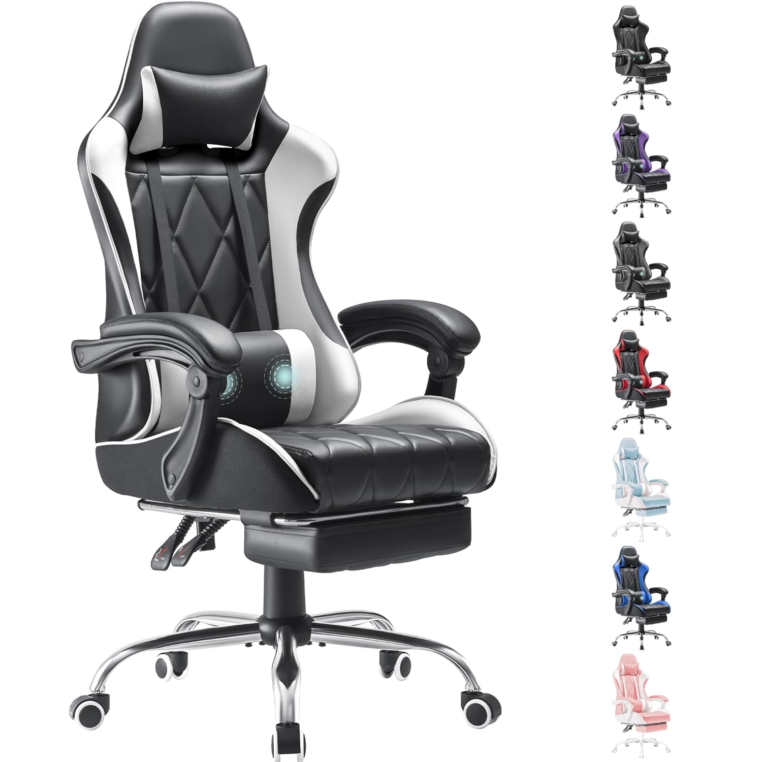 Gaming & Esports District - Gaming Chair, Computer Chair with Footrest