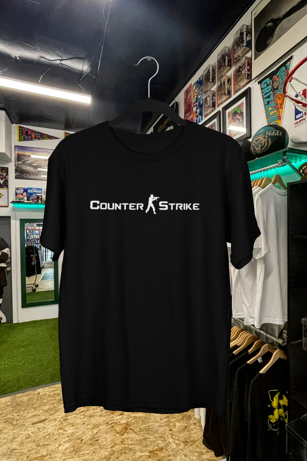Esports Gaming Logos - Vintage Counter Strike text Logo T-Shirt