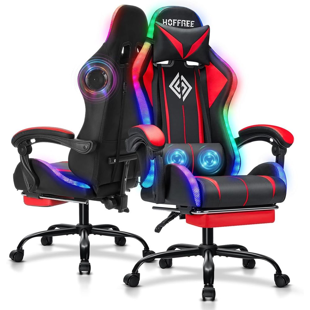 Video Gaming & Esports Usd Acc - RGB Gaming Chair with Bluetooth Speakers