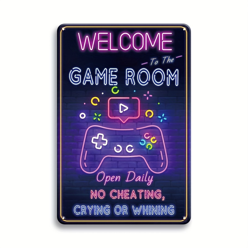 Video Gaming & Esports Usd Acc - Welcome to the Game Room Metal