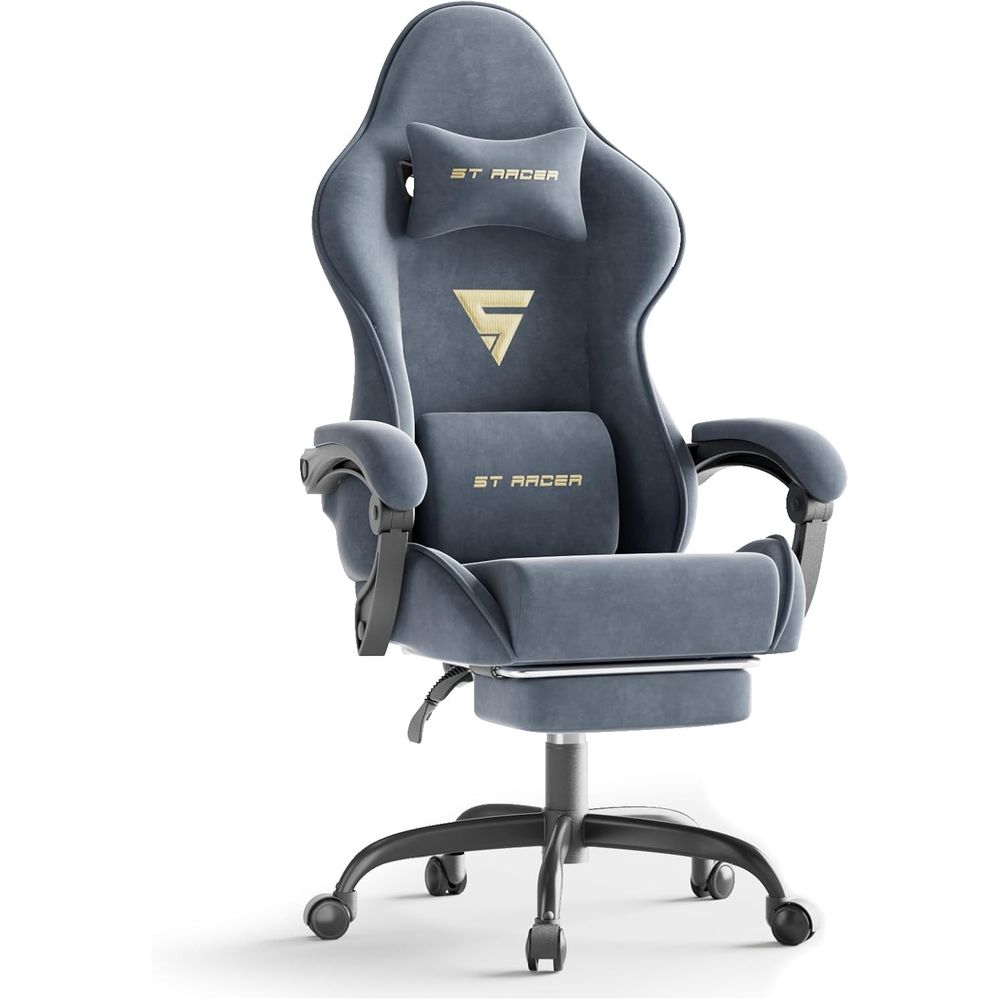 Gaming & Esports District - Ergonomic Gaming Chair with Footrest and
