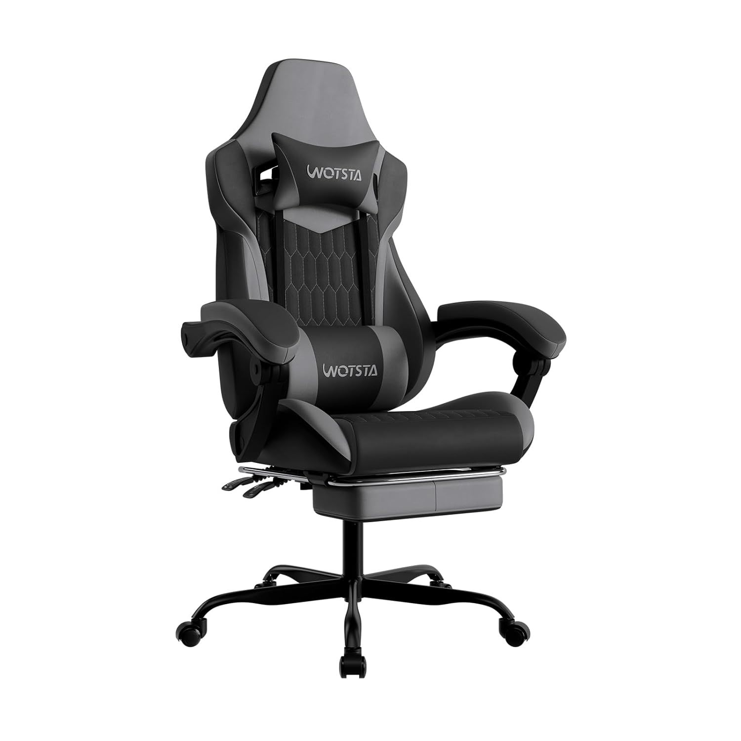 Gaming & Esports District - Gaming Chair with Footrest, High Back