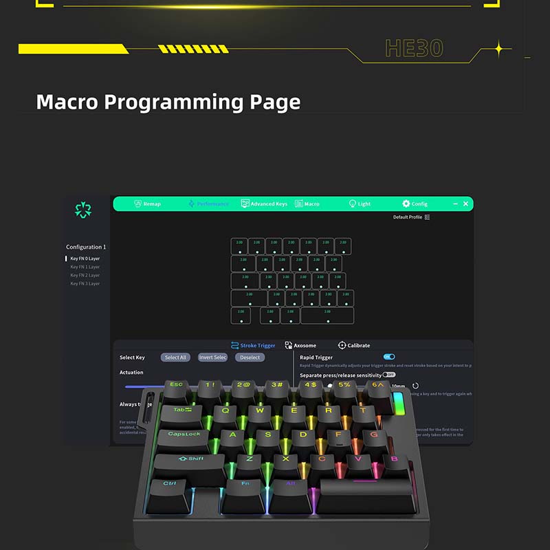 HE30 Mechanical Gaming Keyboar - Gaming Esports Esports recension och pris