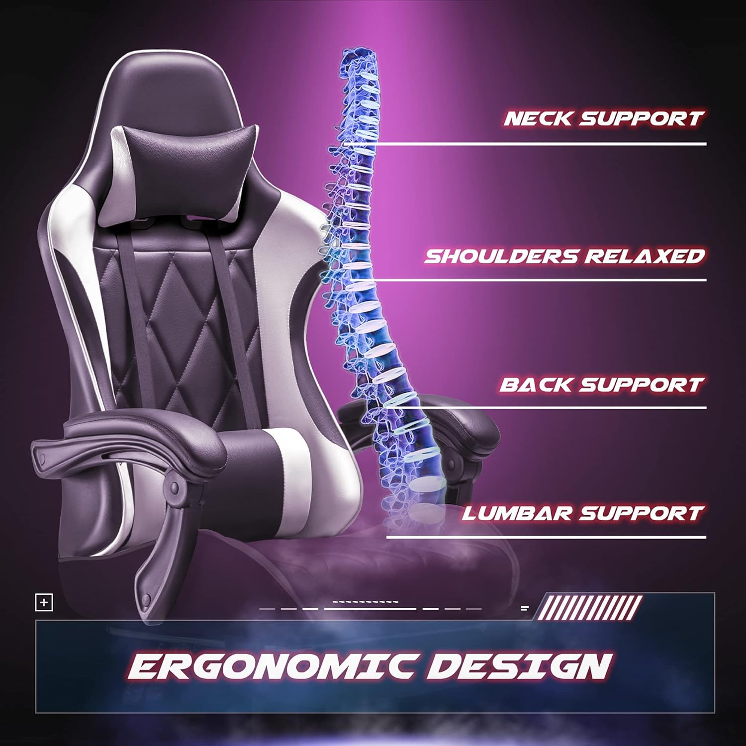 Gaming Chair, Computer Chair w - Gaming & Esports District recension och pris