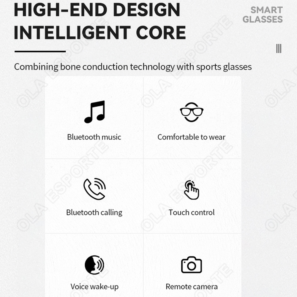 NEW Smart Glasses V5.3 Bluetoo - Gaming Esports Esports recension och pris