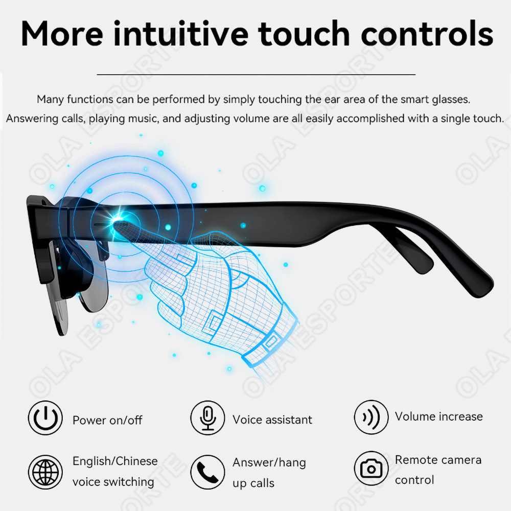 NEW Smart Glasses V5.3 Bluetoo - Gaming Esports Esports recension och pris