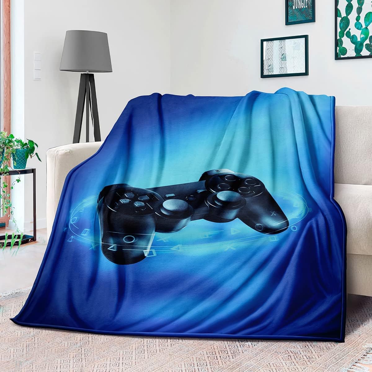 Gaming Logo Fleece Throw Blank - Esports Gaming Logos recension och pris