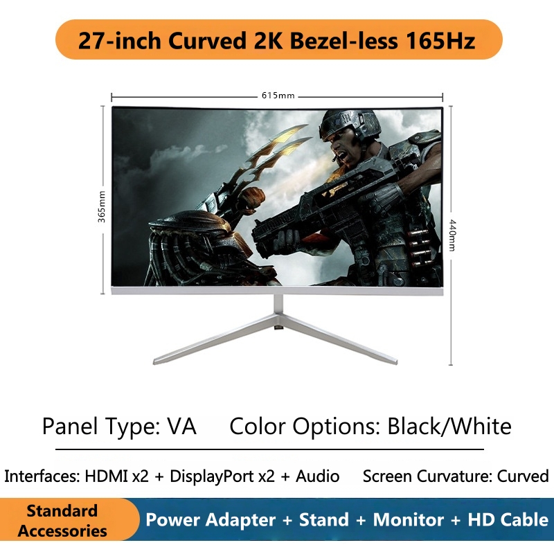 27 Inch 2K Curved Gaming Monit - Gaming X Esports recension och pris