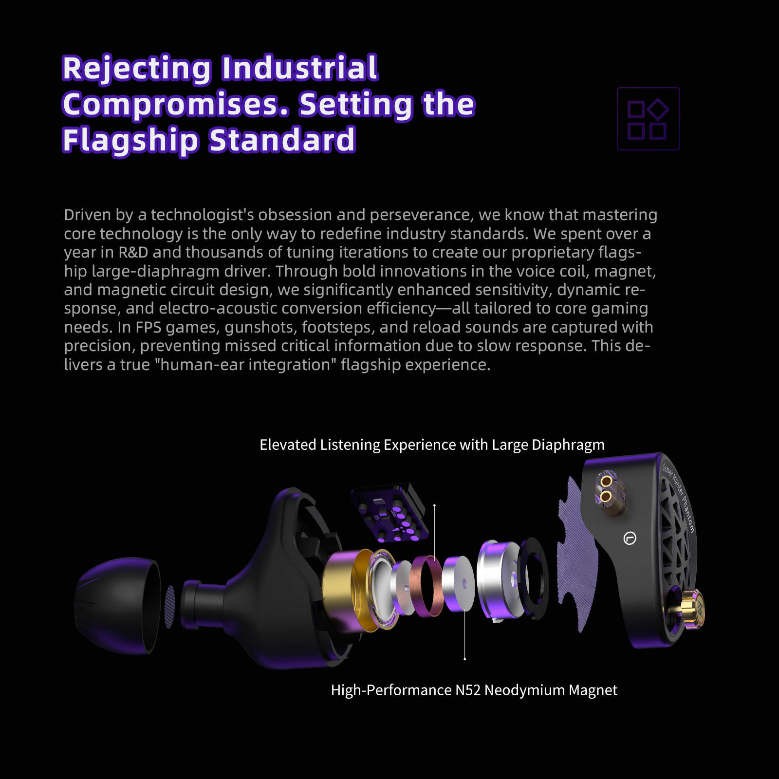 KZ Phantom HiFi Grade Flagship - Esports Gaming Mobile recension och pris