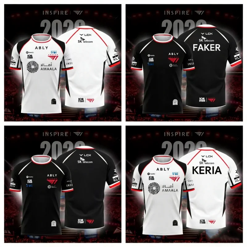 2026 NEW T1 ESPORTS TEAM JERSE - Esports Gaming Jersey recension och pris