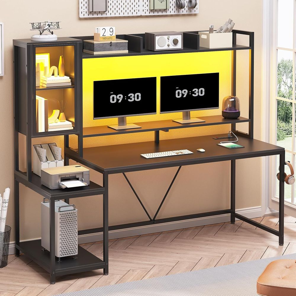 60'' Gaming Desk with Storage, - Gaming & Esports District recension och pris