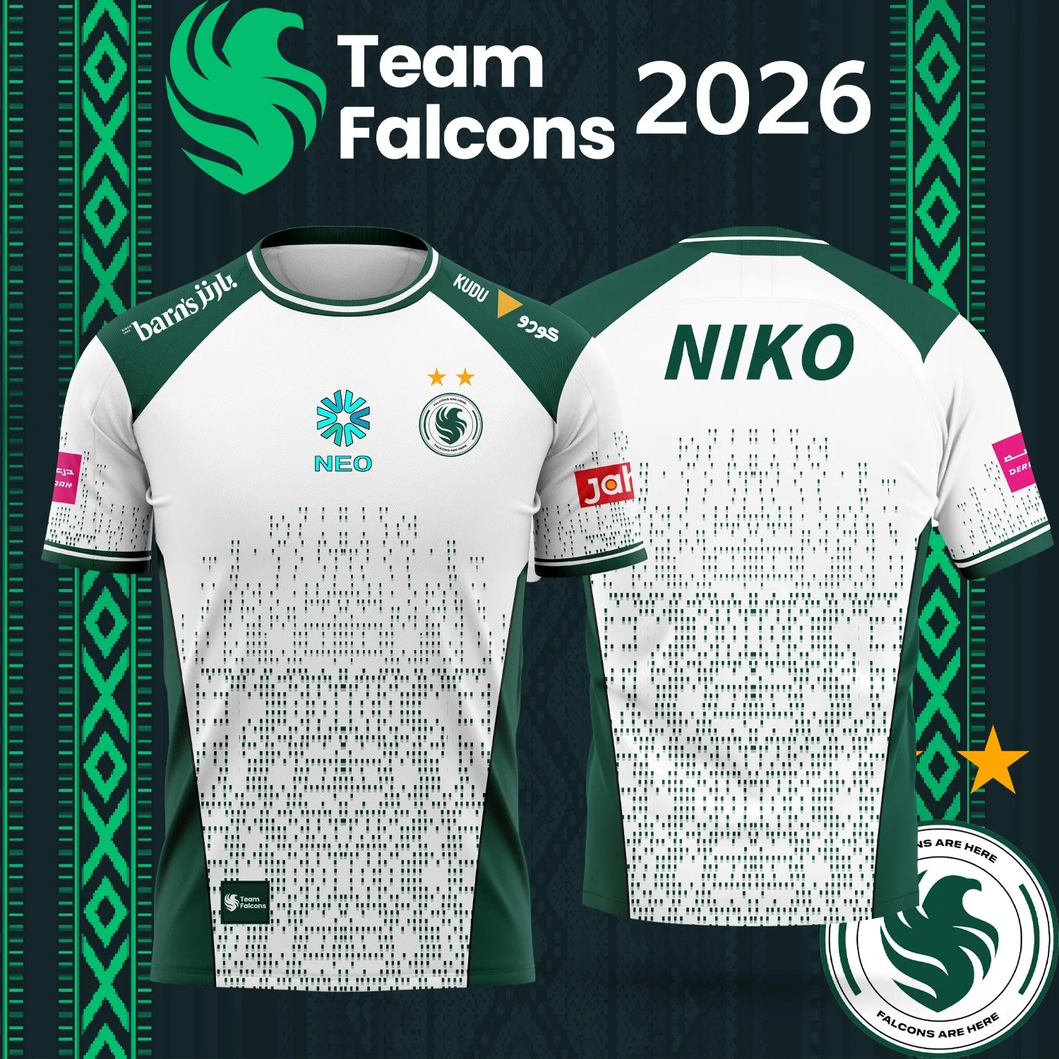 Family Matching 2026 Team Falc - Esports Gaming Jersey recension och pris