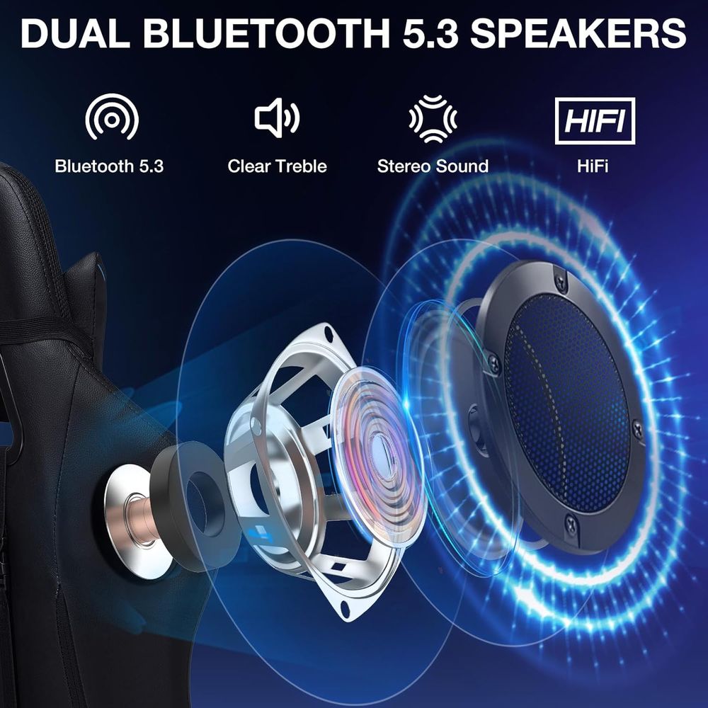 RGB Gaming Chair with Bluetoot - Video Gaming & Esports Usd Acc recension och pris
