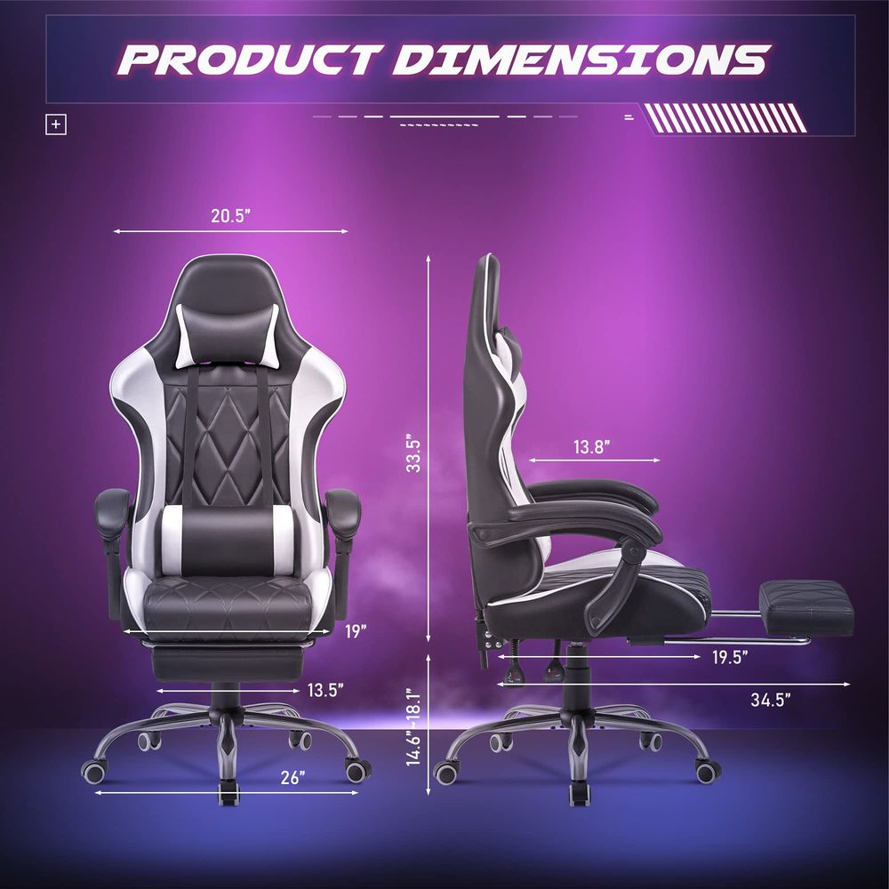 Gaming Chair, Computer Chair w - Video Gaming & Esports Usd Acc recension och pris