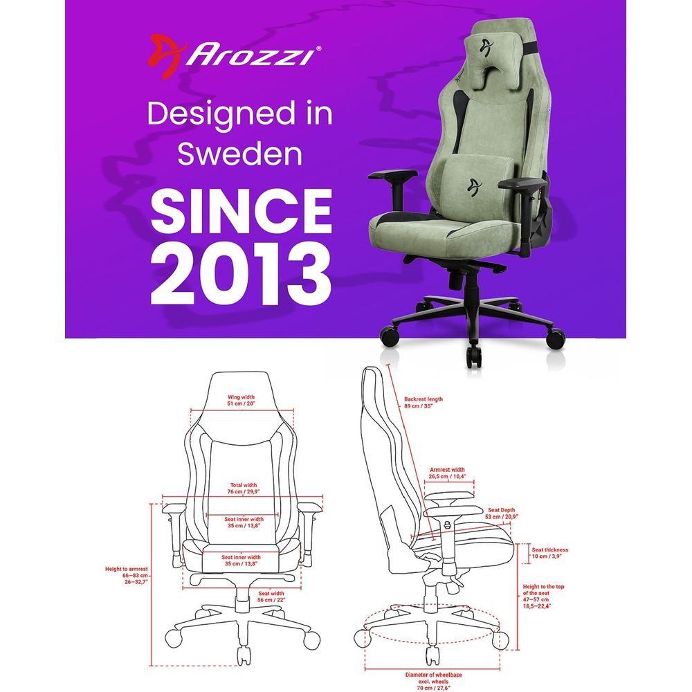 Large Ergonomic Gaming Chair w - Gaming & Esports District recension och pris