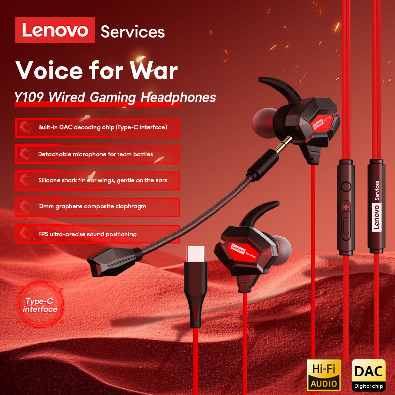 Lenovo Y109 Wired Gaming Heads - Esports Gaming Mobile recension och pris
