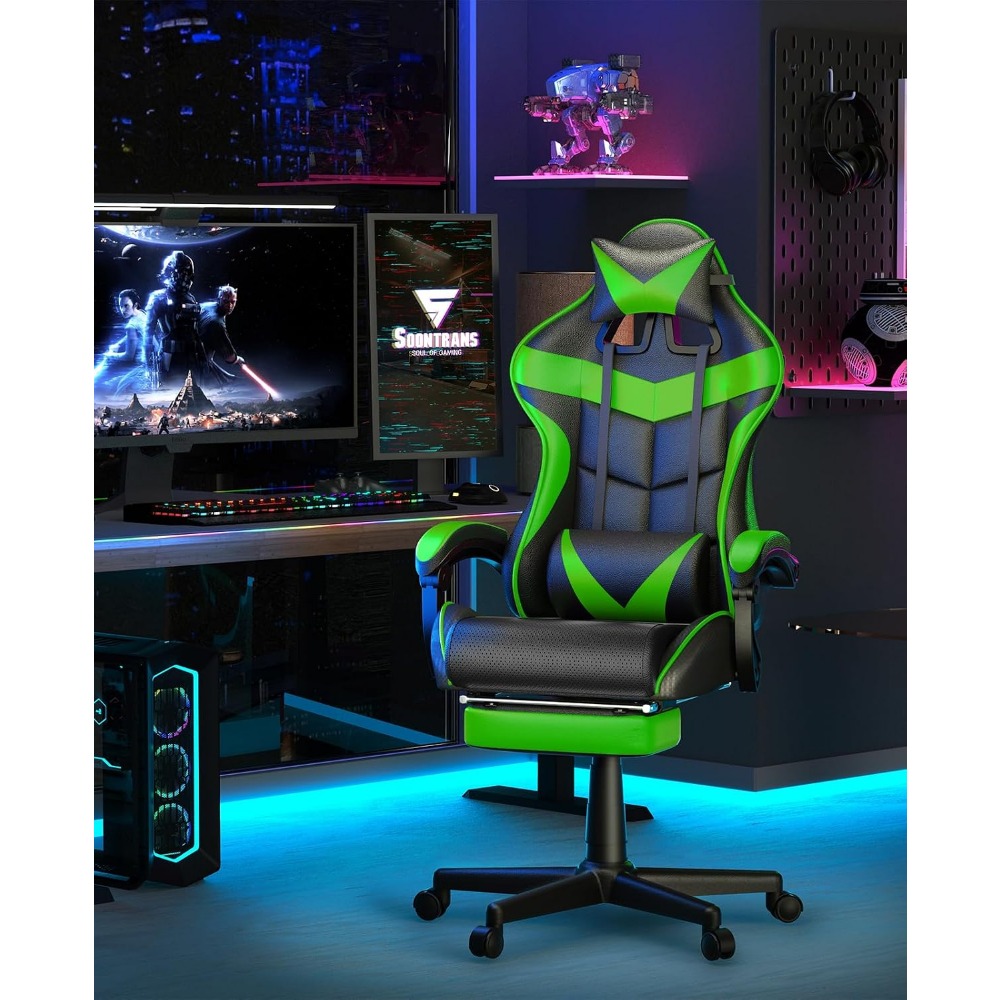 Ergonomic Gaming Chair with Fo - Gaming & Esports District recension och pris