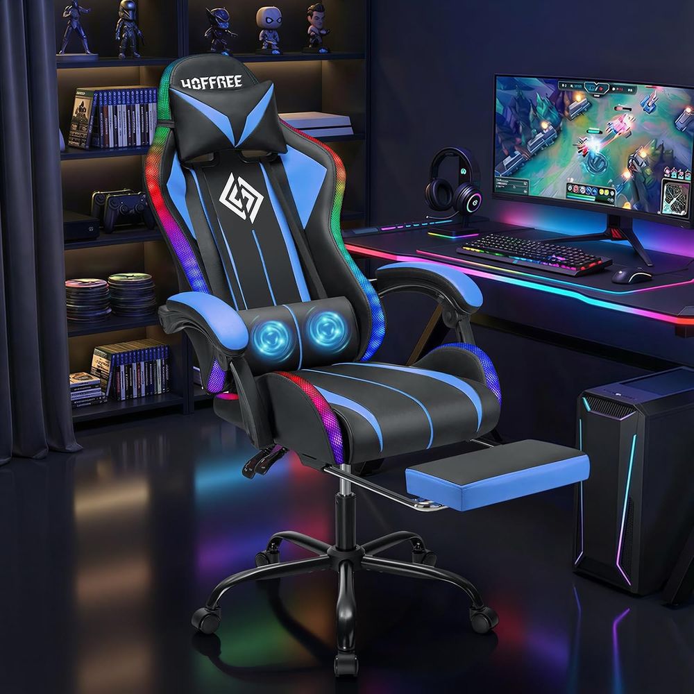 LED Gaming Chair with Massage  - Video Gaming & Esports Usd Acc recension och pris