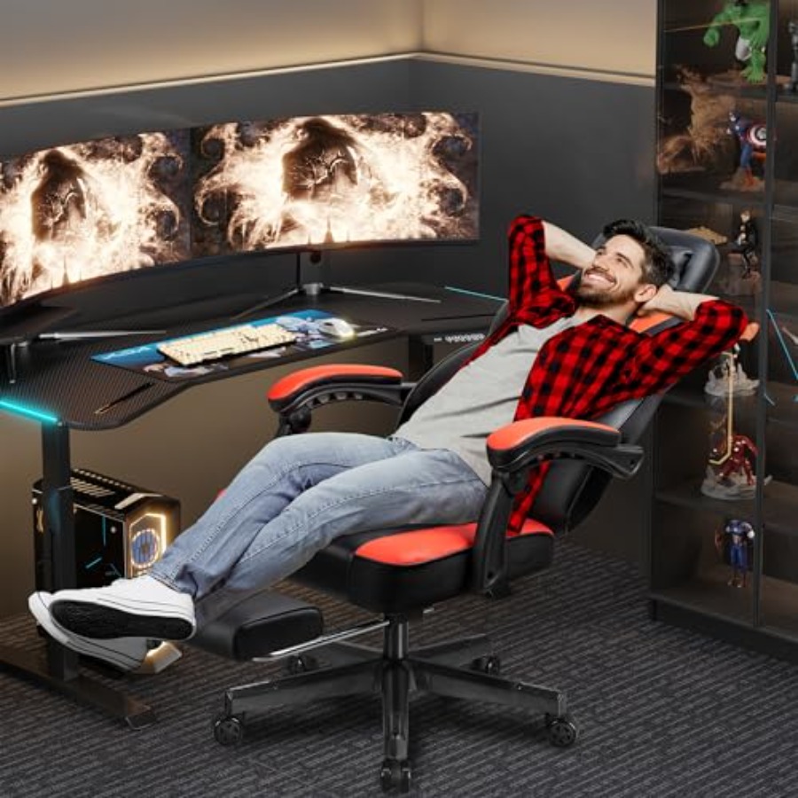 Gaming Chair with Footrest, Ma - Gaming & Esports District recension och pris