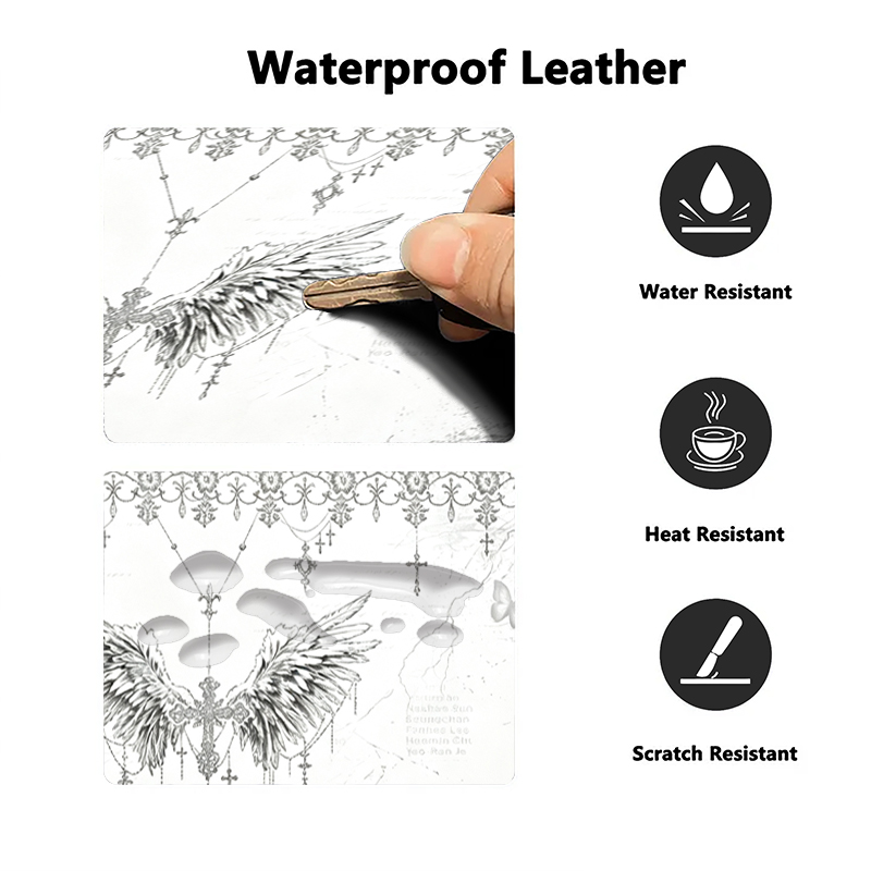 Leather Mousepad Black White A - Esports Gaming Mouse recension och pris