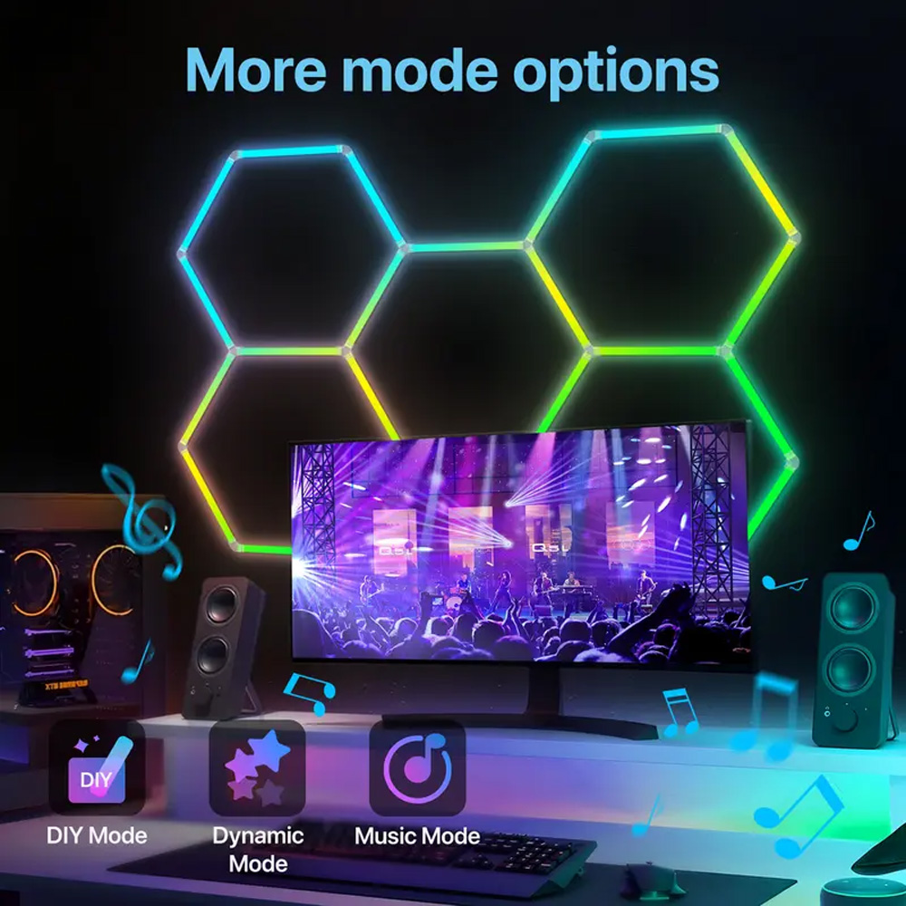 Smart Honeycomb Hexagonal RGB  - Esports Gaming Mobile recension och pris