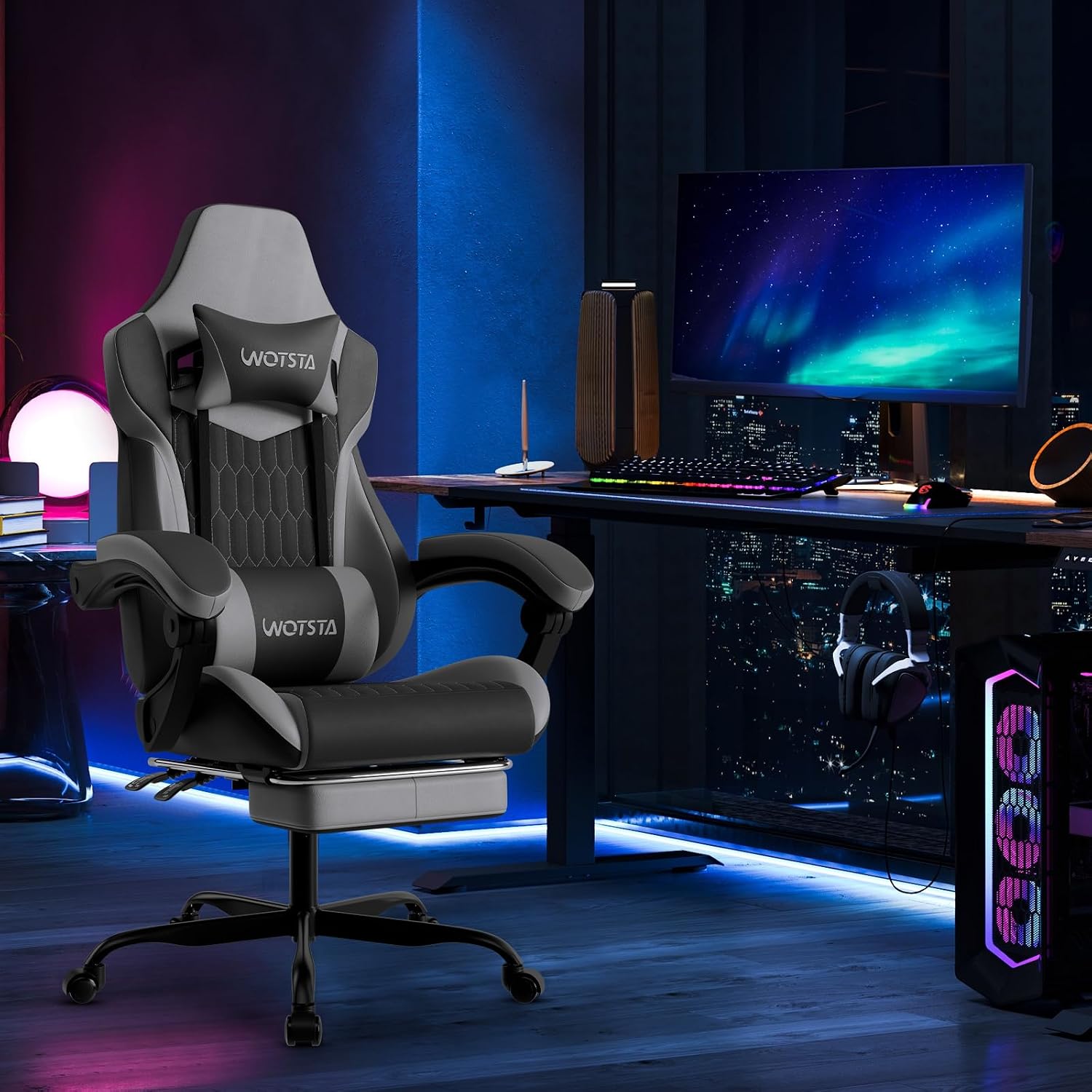 Gaming Chair with Footrest, Hi - Gaming & Esports District recension och pris
