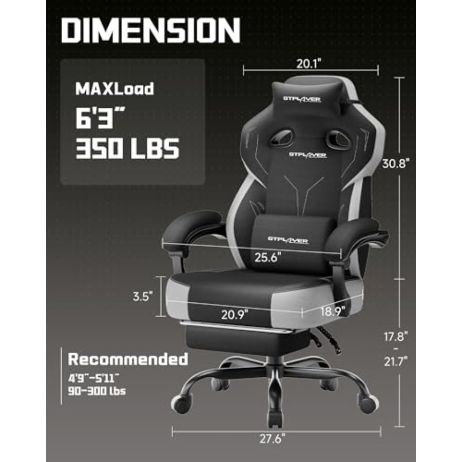 Big and Tall Gaming Chair, Wid - Gaming & Esports District recension och pris